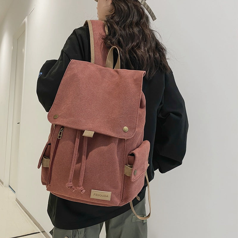 Tooling Style Female Fashion Trendy Retro Backpacks