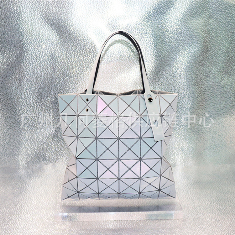 Fritillary Geometric Diamond Pattern Plaid Commuter Shoulder Bags