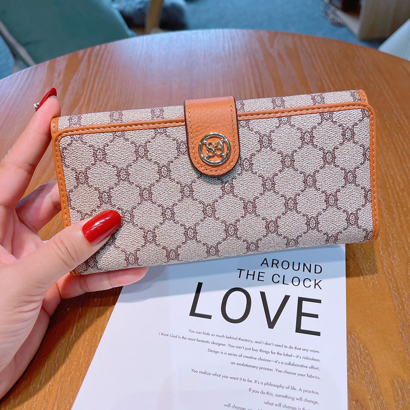 Women's Long Mobile Versatile Multiple Slots Large Capacity Genuine Bags