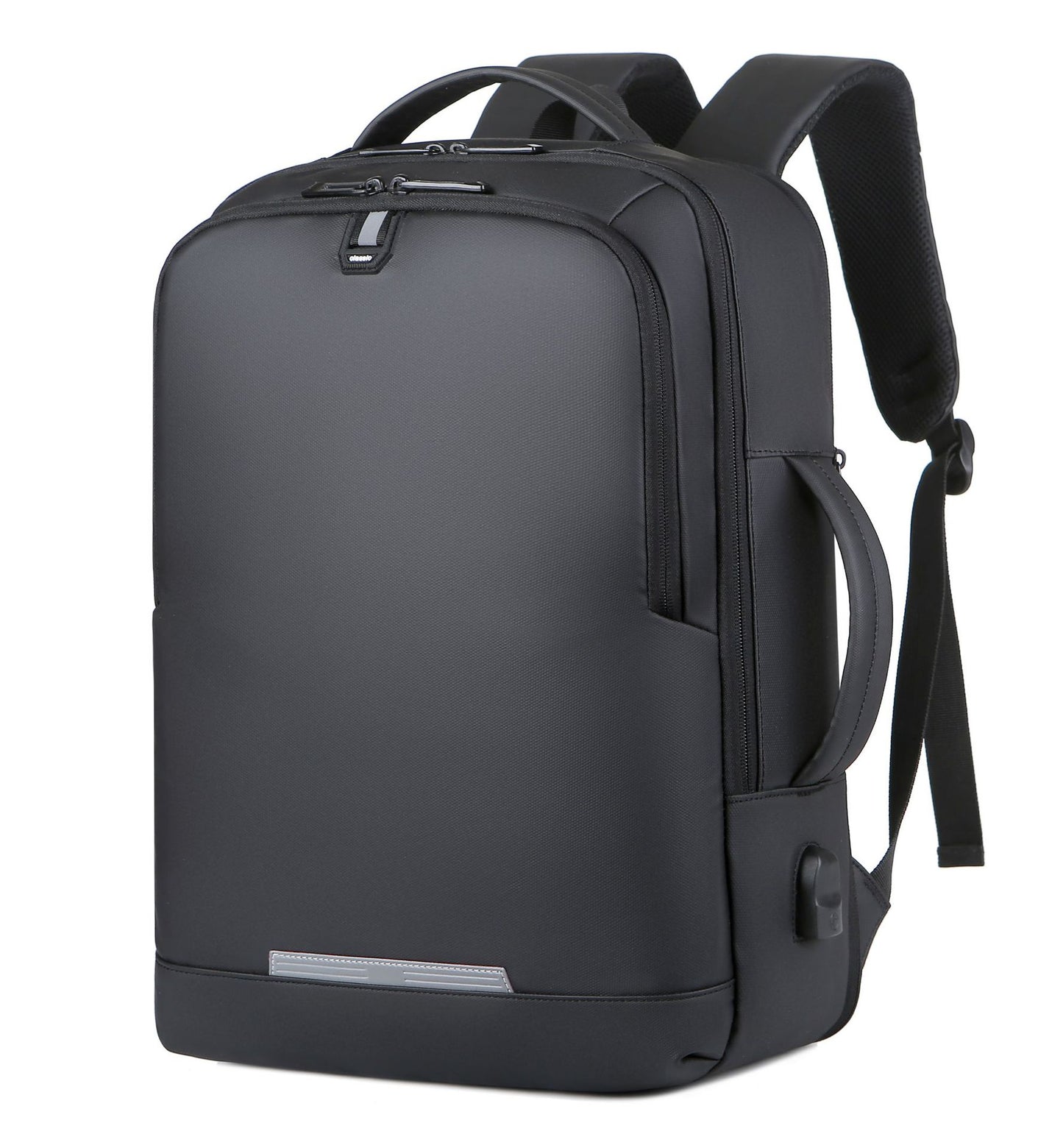 Men's Waterproof Charging Reflective Expansion Business Contrast Backpacks