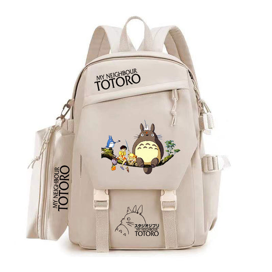 Women's & Men's & Cartoon Totoro Campus Class Large Backpacks