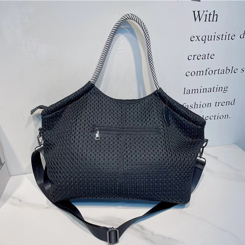 Waterproof Nylon Mesh Simple Large Capacity Women's Shoulder Bag