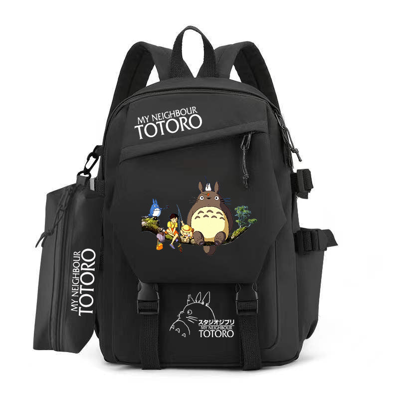 Women's & Men's & Cartoon Totoro Campus Class Large Backpacks