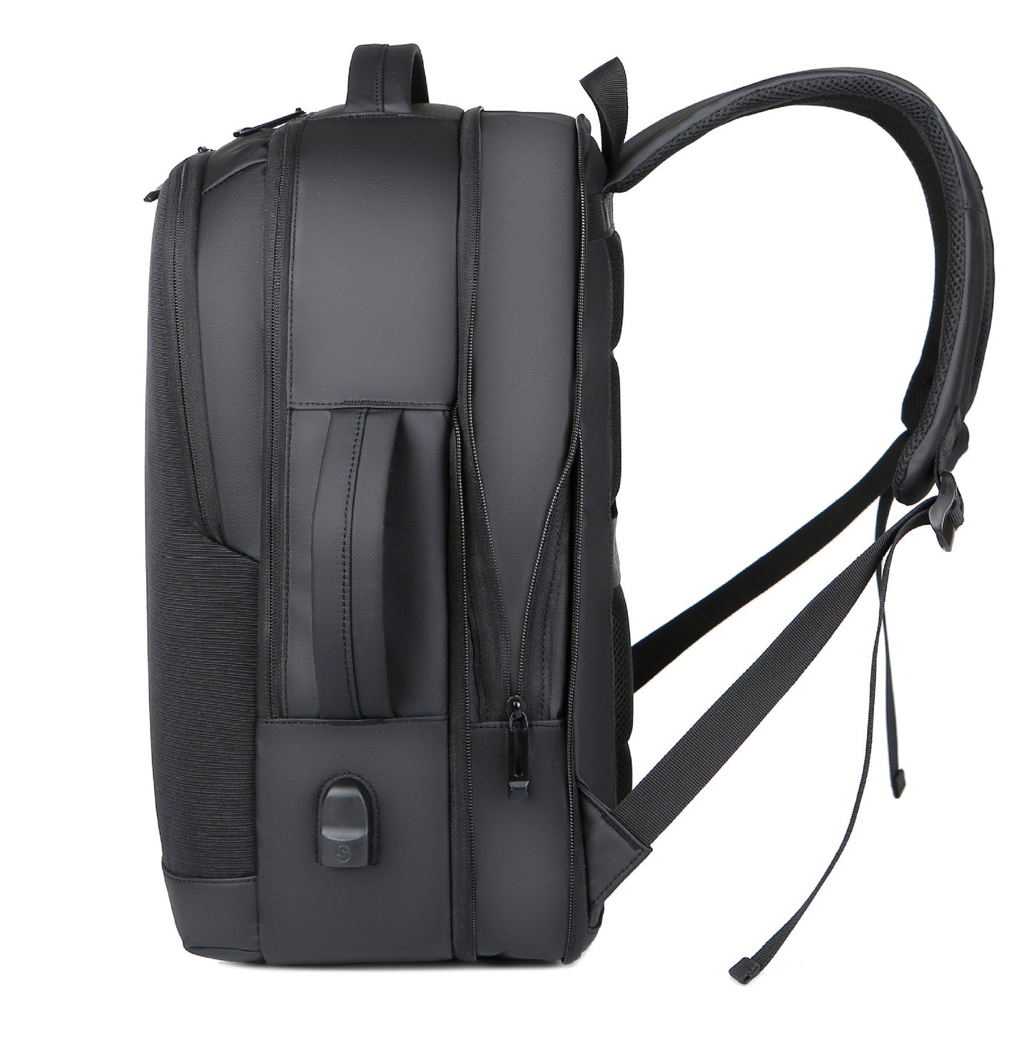 Men's Waterproof Charging Reflective Expansion Business Contrast Backpacks