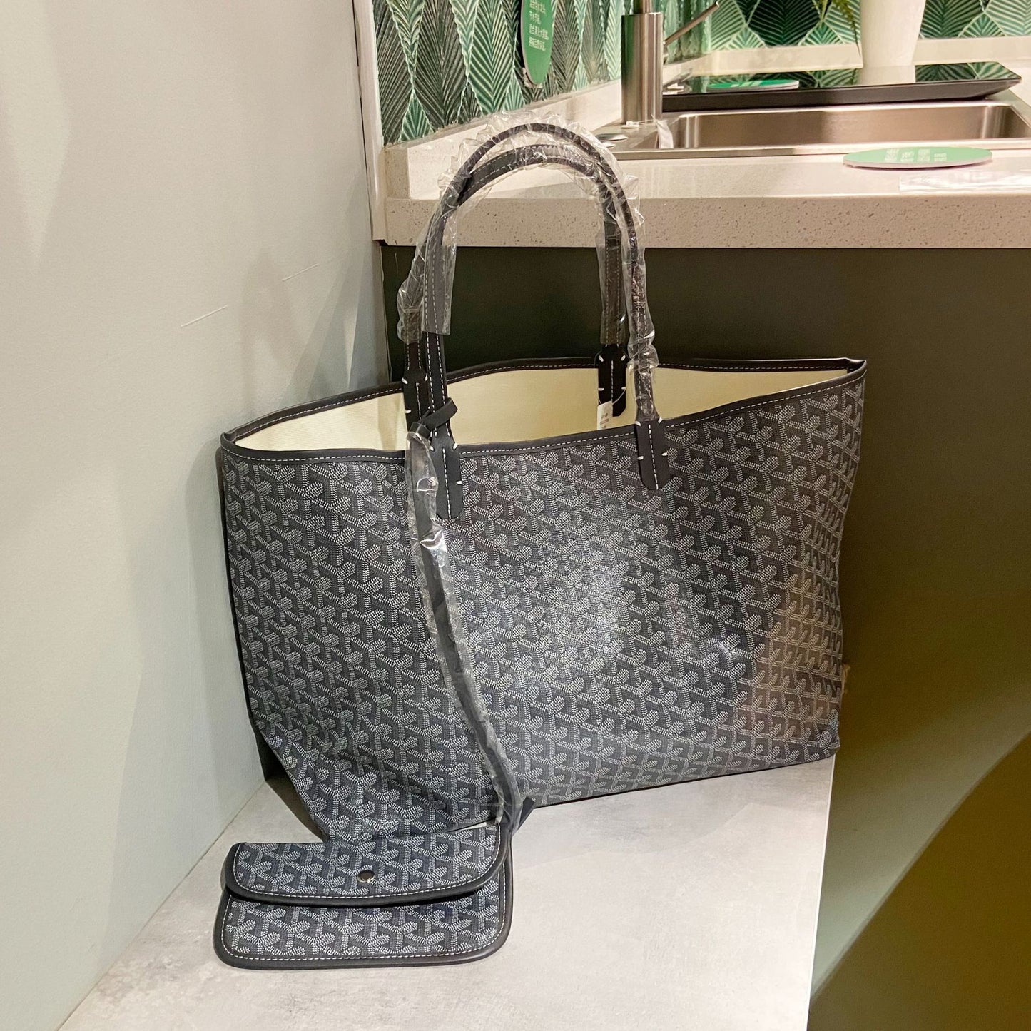 Women's Dog Teeth Large Capacity Shopping One Shoulder Bags