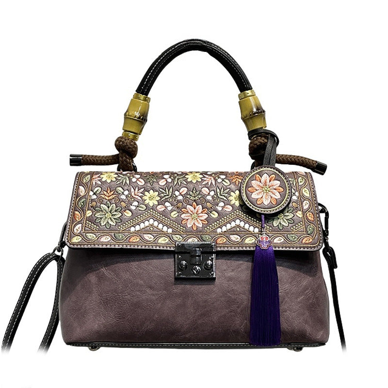 Women's Style Embroidery With Cheongsam Cotton Linen Hand Women's Handbag