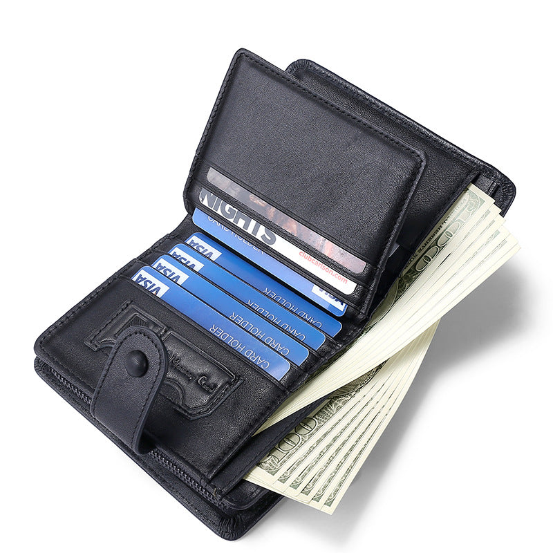 Men's Retro Leather For Man First Layer Cowhide Men's Wallets