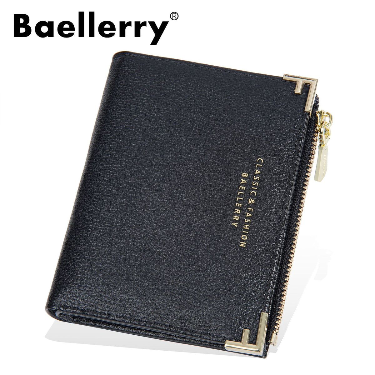 Women's Short Fashion Zipper Snap Korean Style Multiple Ladies Wallet
