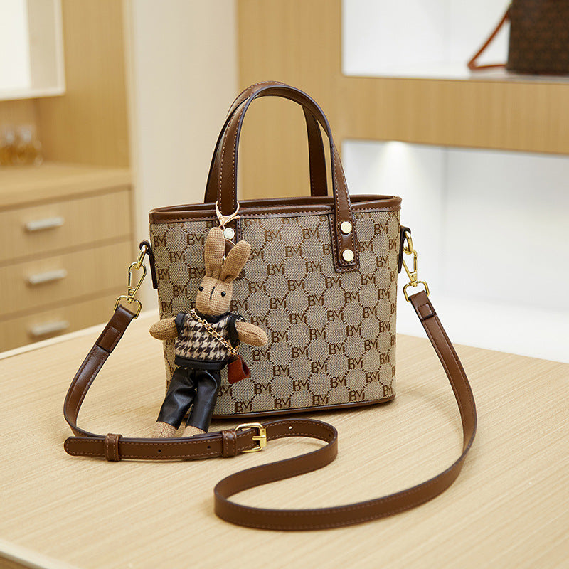 Women's Fashion Printed Korean Style Simple Summer Bucket Bags