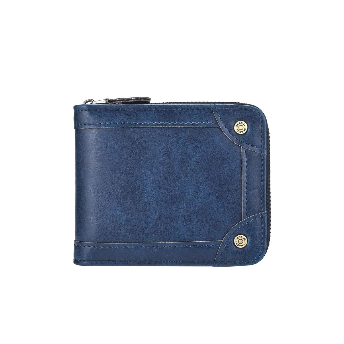 Men's Solid Color Certificate Bill Storage With Zipper Men's Wallet