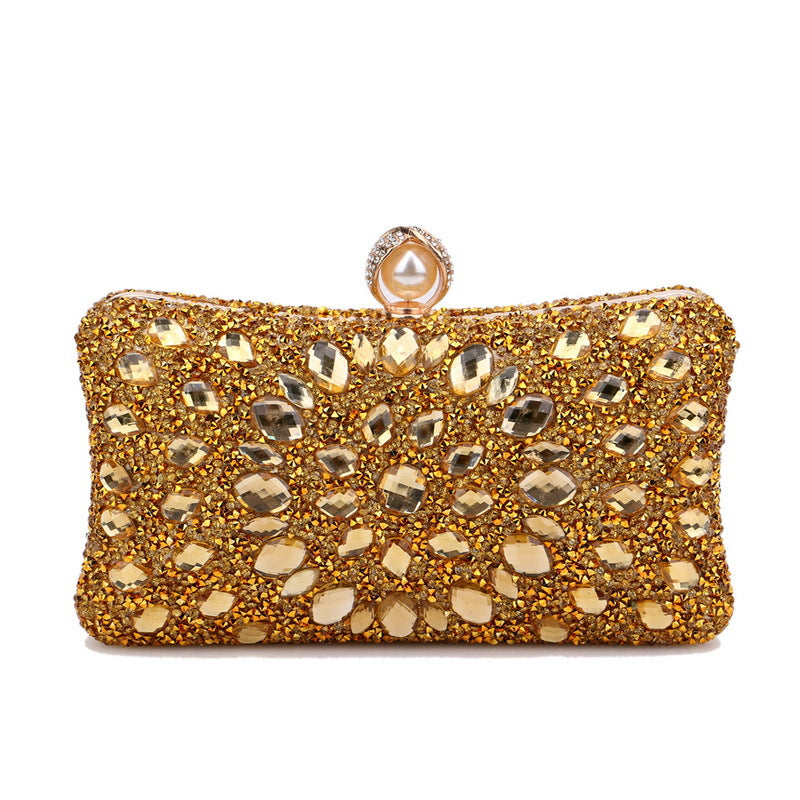 Women's Inlaid With Diamond Dinner High Sense Banquet Evening Bags