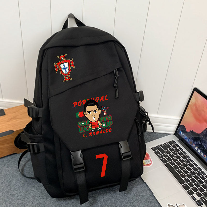Women's & Men's & Cristiano Football Peripheral High Primary Backpacks