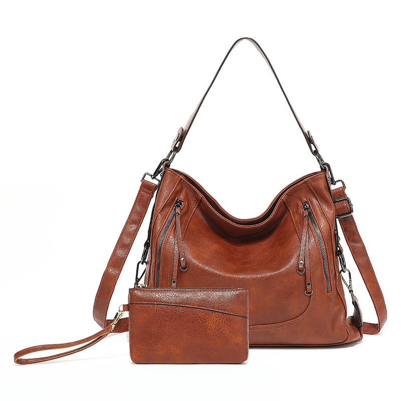 Trend Large Capacity Totes Portable Retro Shoulder Bags