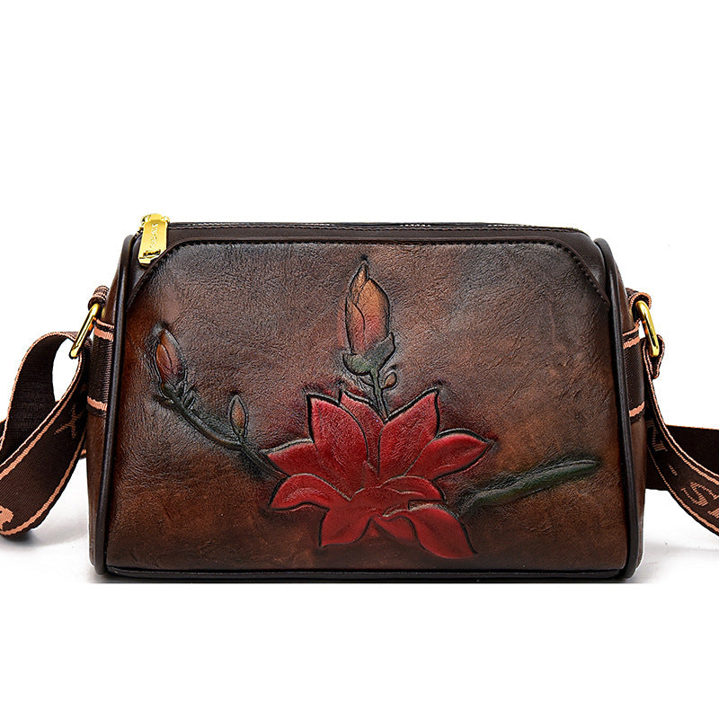 Women's Ethnic Style Retro Printed Mother Advanced Texture Crossbody Bags