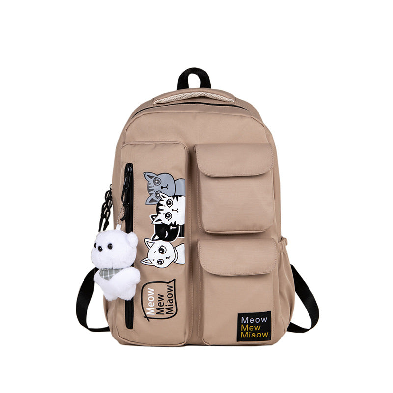 Lightweight High-grade Personality Trendy Junior Fresh Middle School Students' Schoolbags
