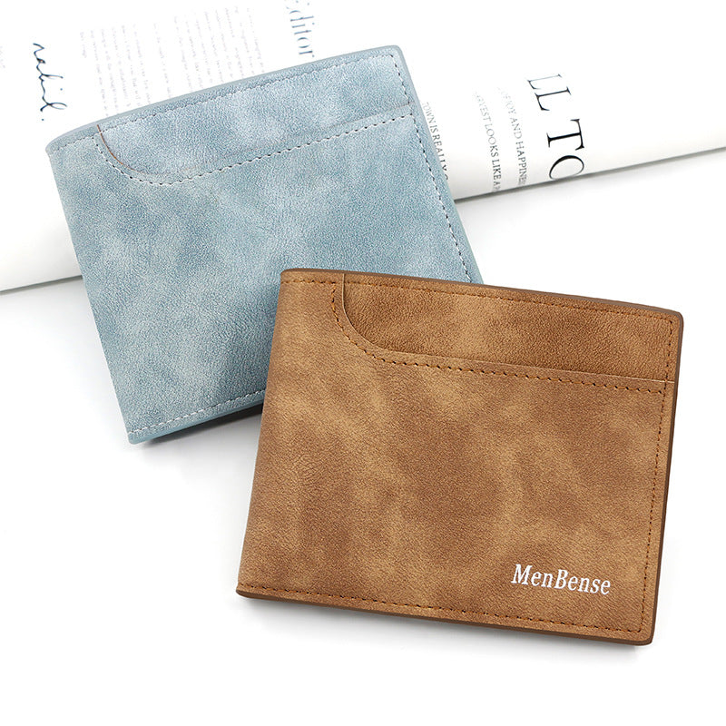 Men's Short External Pocket Large Capacity Multiple Slots Men's Wallet