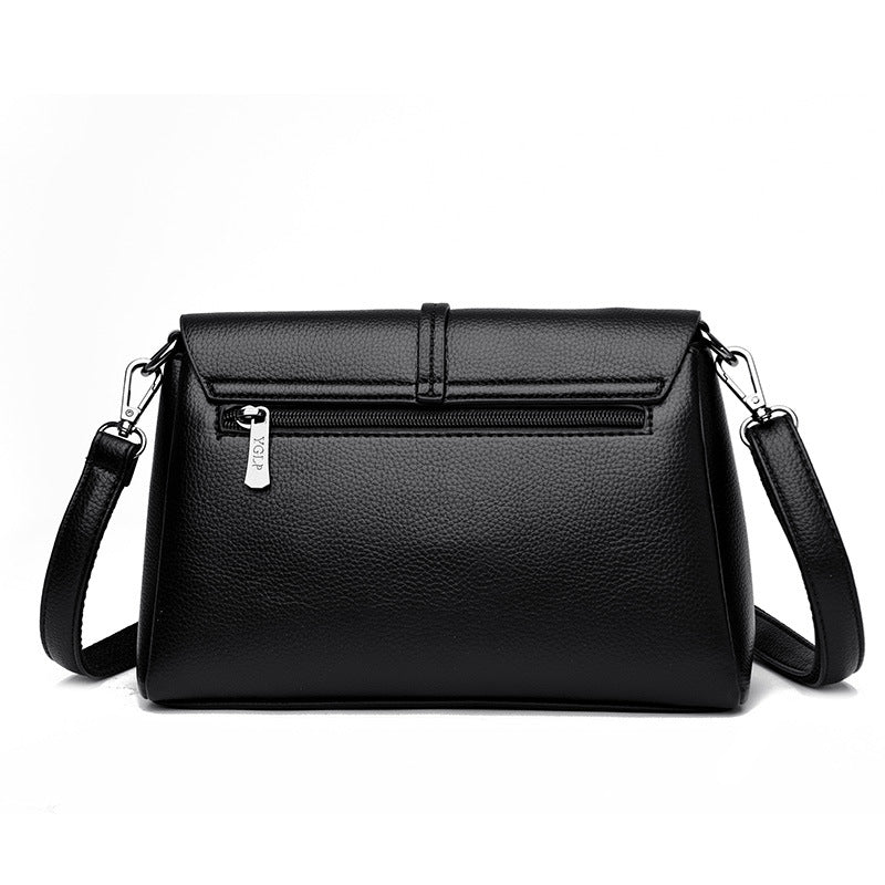 Women's & Men's Spring Korean Style Simple Soft Leather Shoulder Bags