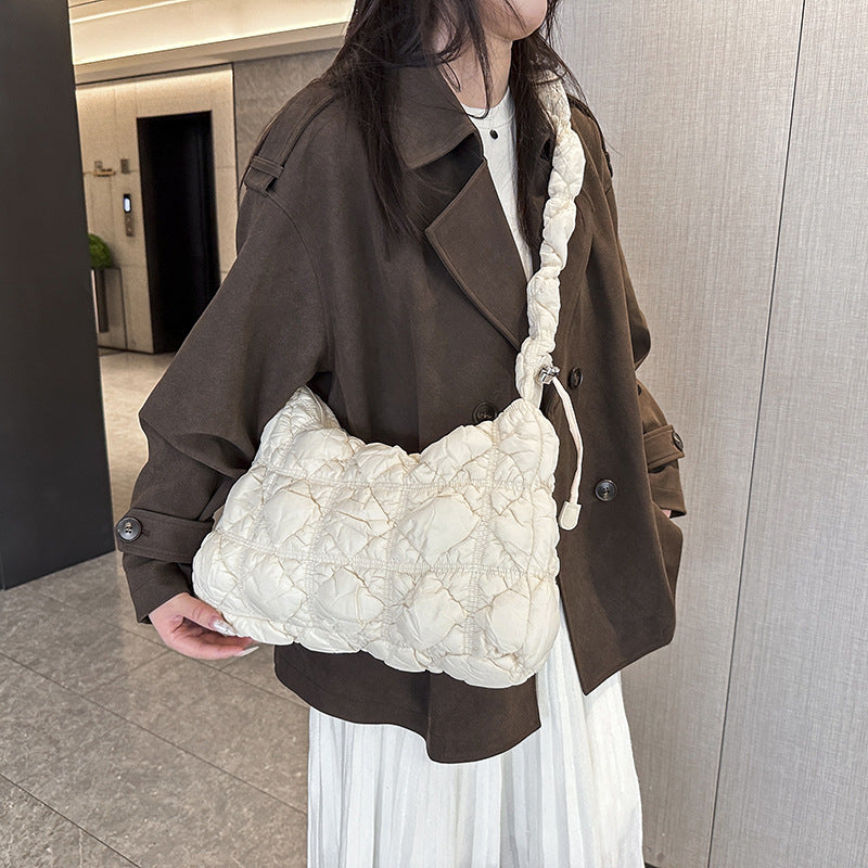 Versatile Cloud Bubble Large Capacity Drawstring Shoulder Bags