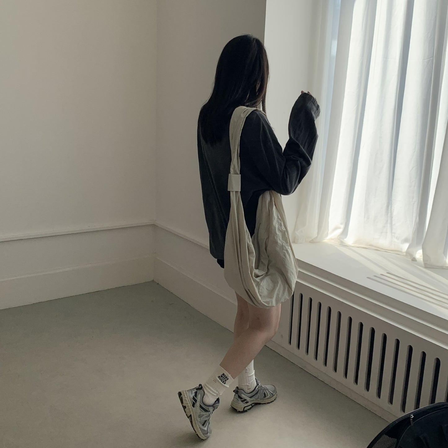 Style Design Dumpling Simple Fashion Nylon Cloth Large Crossbody Bags