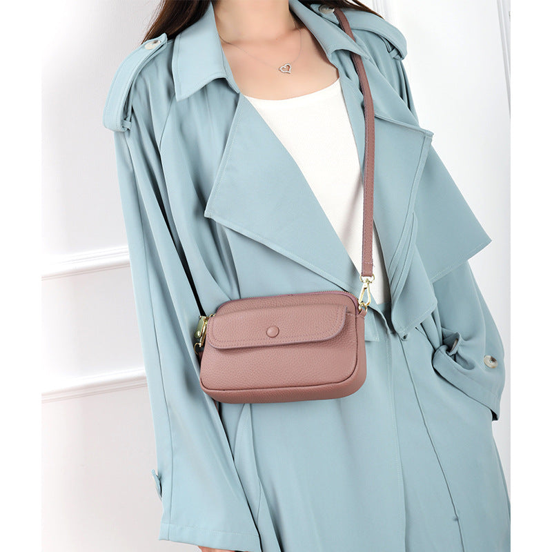 Women's Genuine Leather Lightweight First Layer Cowhide Crossbody Bags
