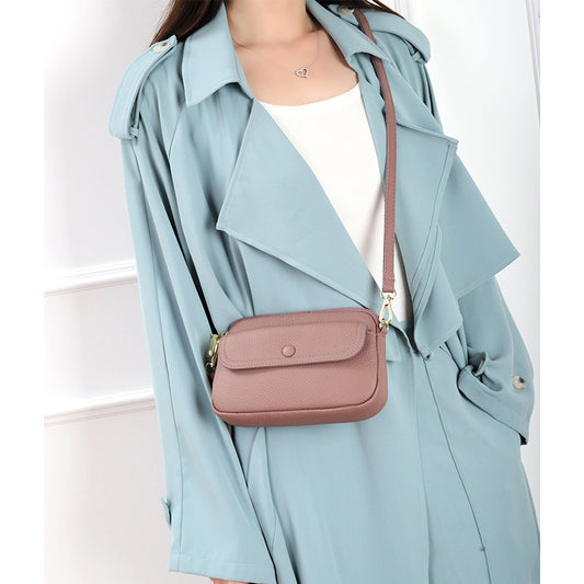 Women's Genuine Leather Lightweight First Layer Cowhide Crossbody Bags