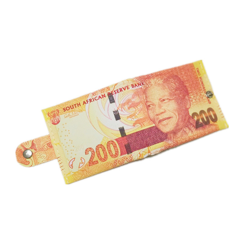 Men's Canvas Money Printing Creative Gift Card Holder