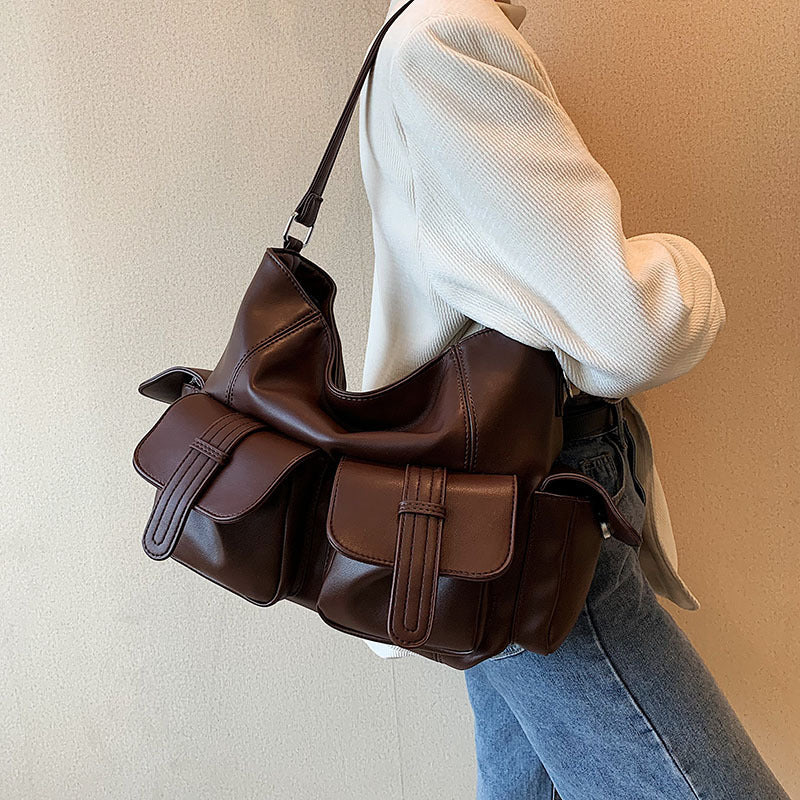 Women's Niche Autumn Fashion Texture Underarm Bags