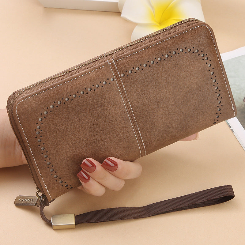 Women's & Men's Swiping Long Korean Large Capacity Mobile Ladies Wallet