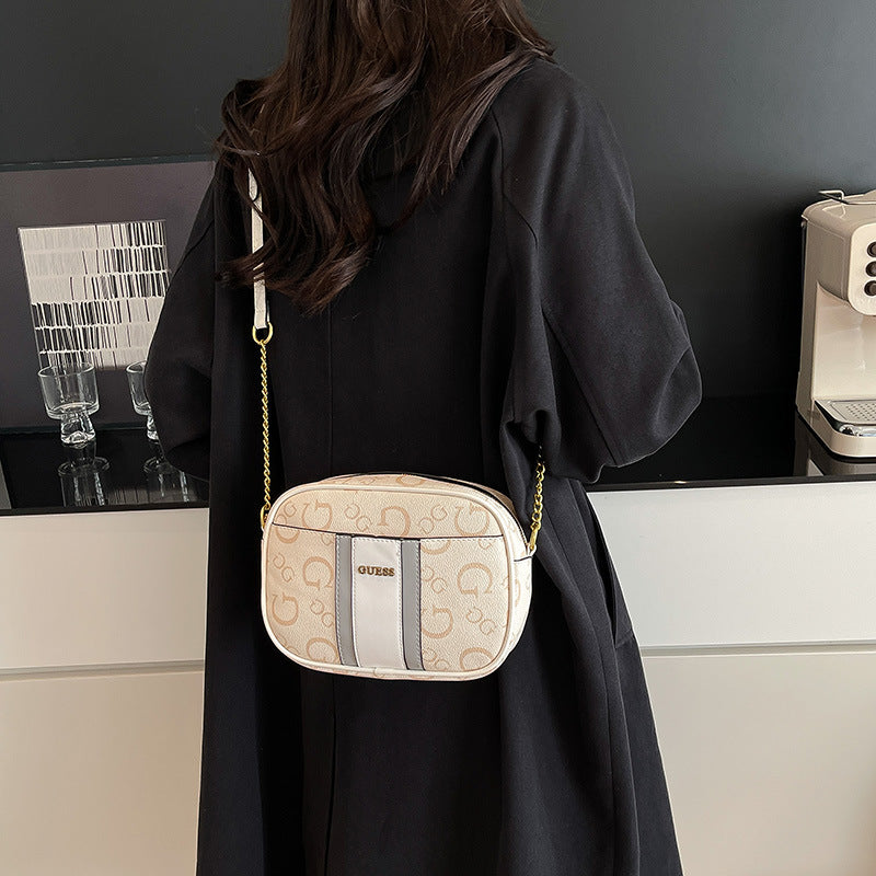 Women's Spring Western Style High Textured Trend Chain Small Square Bags
