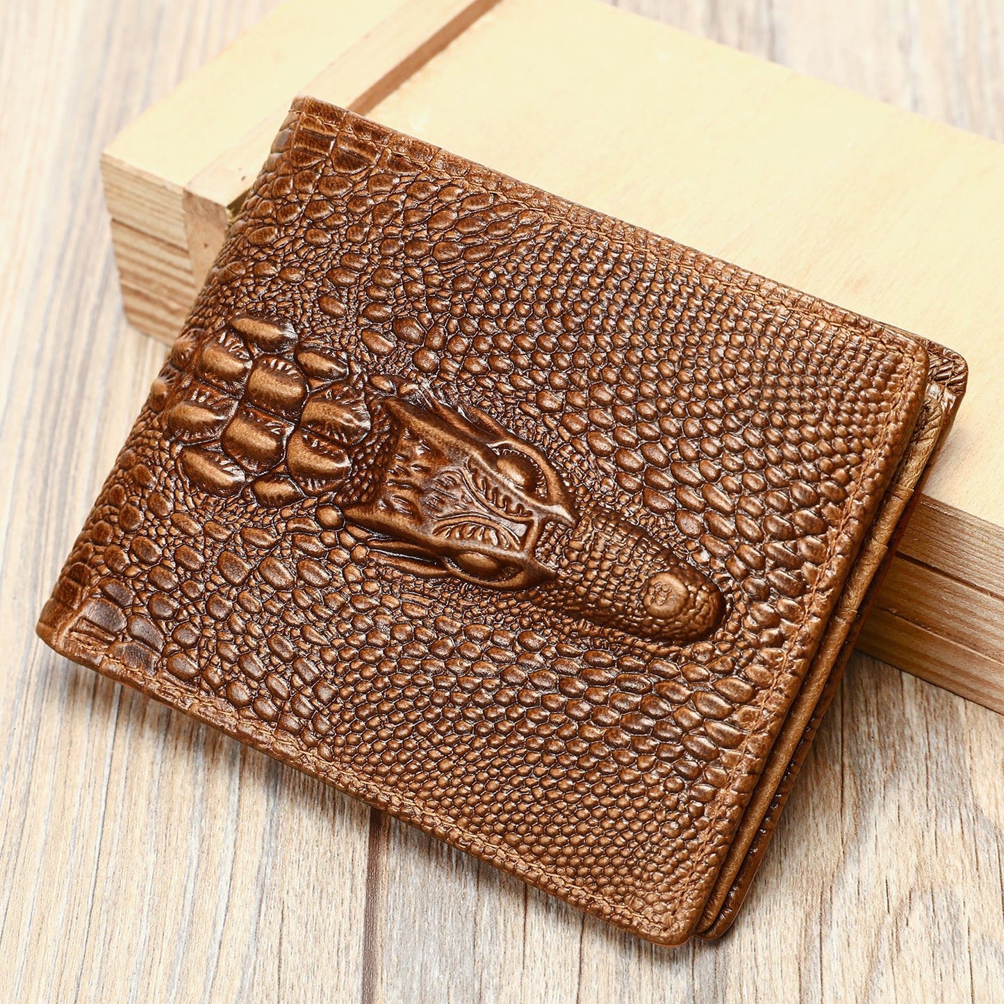 Men's Leather For Man High-grade Retro Embossing Men's Wallets