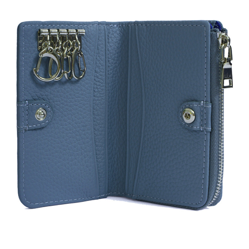 Women's Genuine Leather Cowhide Multifunctional Zipper Ladies Wallets