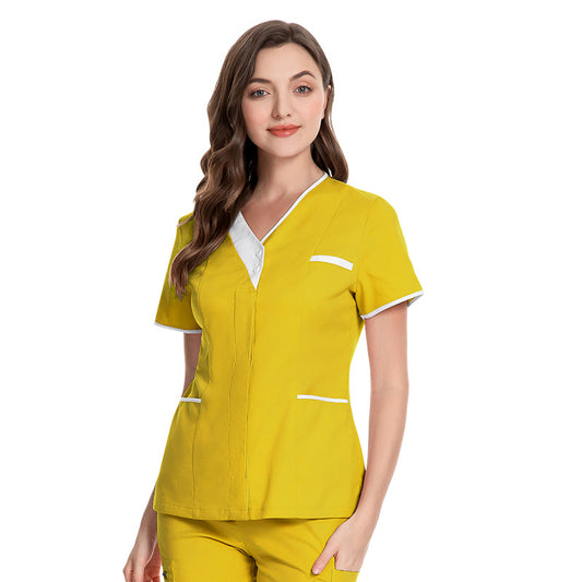 Surgical Gown Beauty Salon Doctor Short-sleeved Shirt Uniform