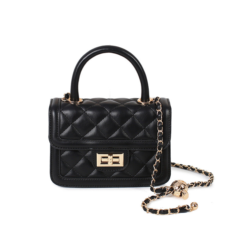 Fashionable High-grade Classic Style Rhombus Chain Small Square Bags