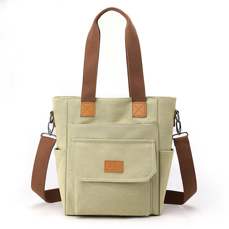 Women's Large Capacity Leisure Commute Trendy Canvas Shoulder Bags