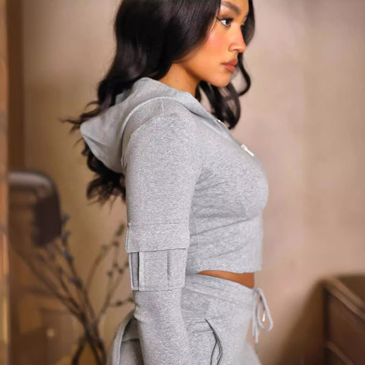 Women's Casual Tight Sportswear Even Cap Suits