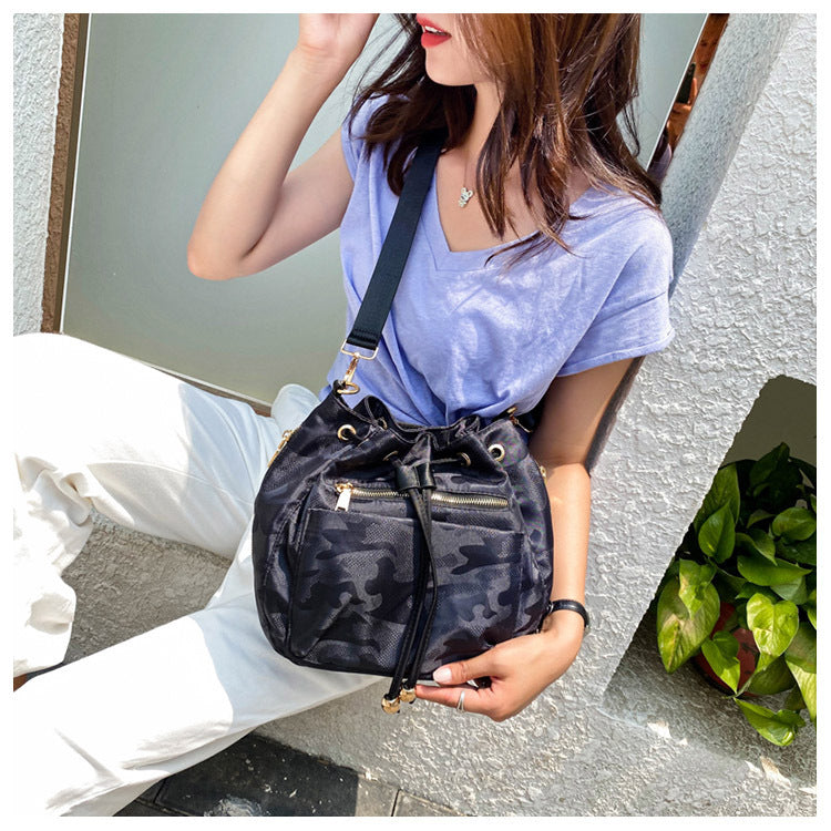 Women's High Textured Nylon Fashion Quality Shoulder Bags