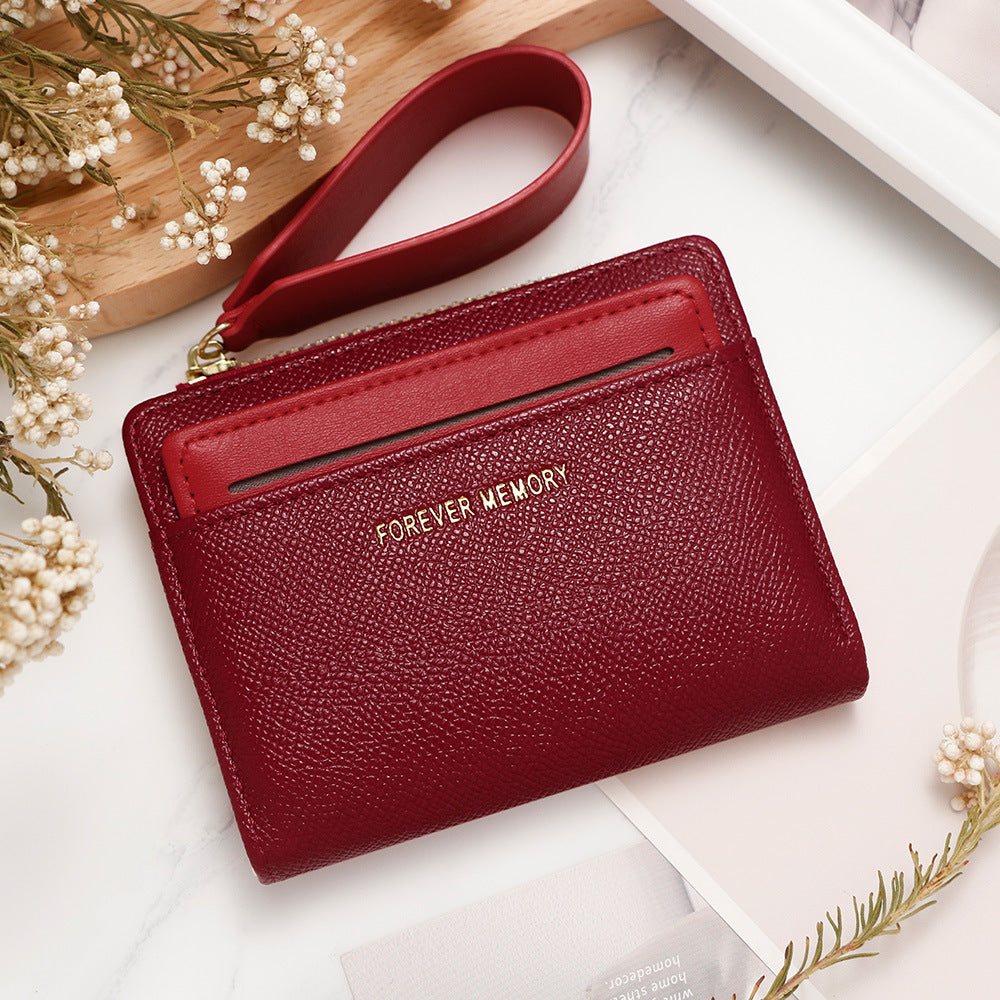 Women's Short Zipper Clutch Document Female Car Ladies Wallet