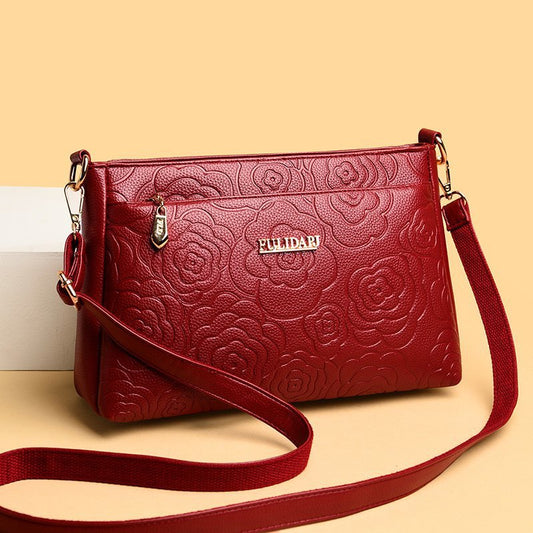 Women's Style Embossed Peony Trendy Mummy Super Shoulder Bags