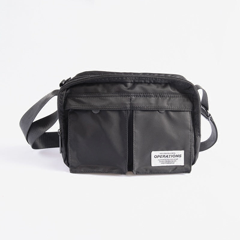 Men's Korean Simple Oxford Cloth Street Green Men's Shoulder Bags