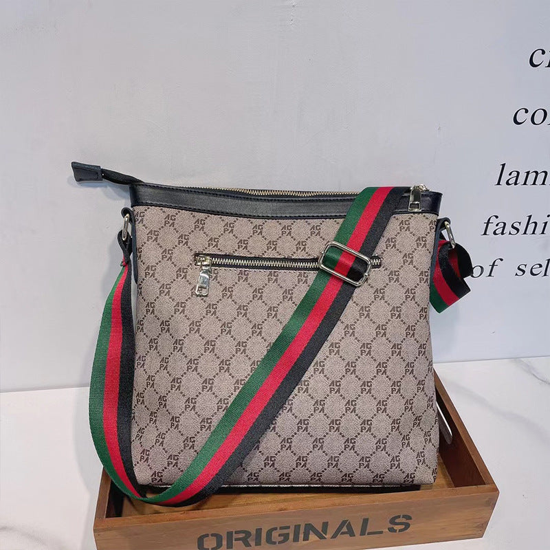 Women's & Men's Trendy Fashionable Letters Printed Simple Large Capacity Crossbody Bags