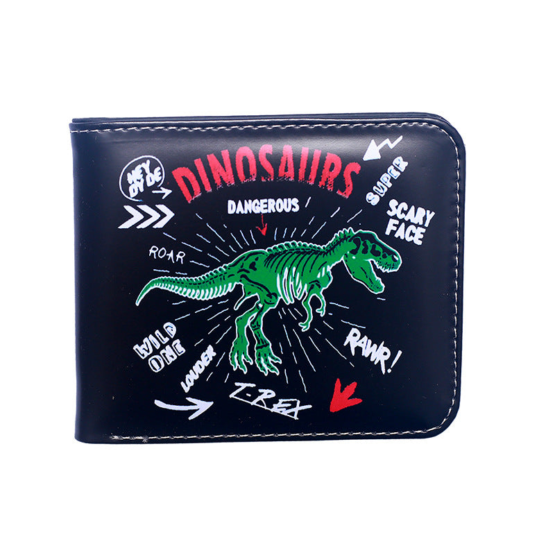 Women's & Men's Animal Short Dinosaur Printed Personalized Men's Wallet