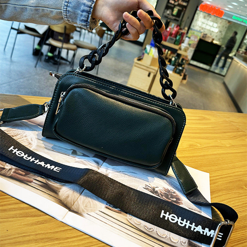 Women's High-grade Fashion Soft Leather Niche Pouch Shoulder Bags