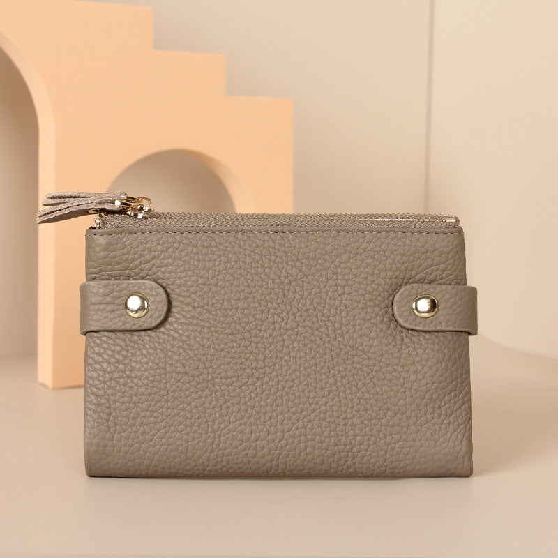 Genuine Leather First Layer Cowhide Korean Purses