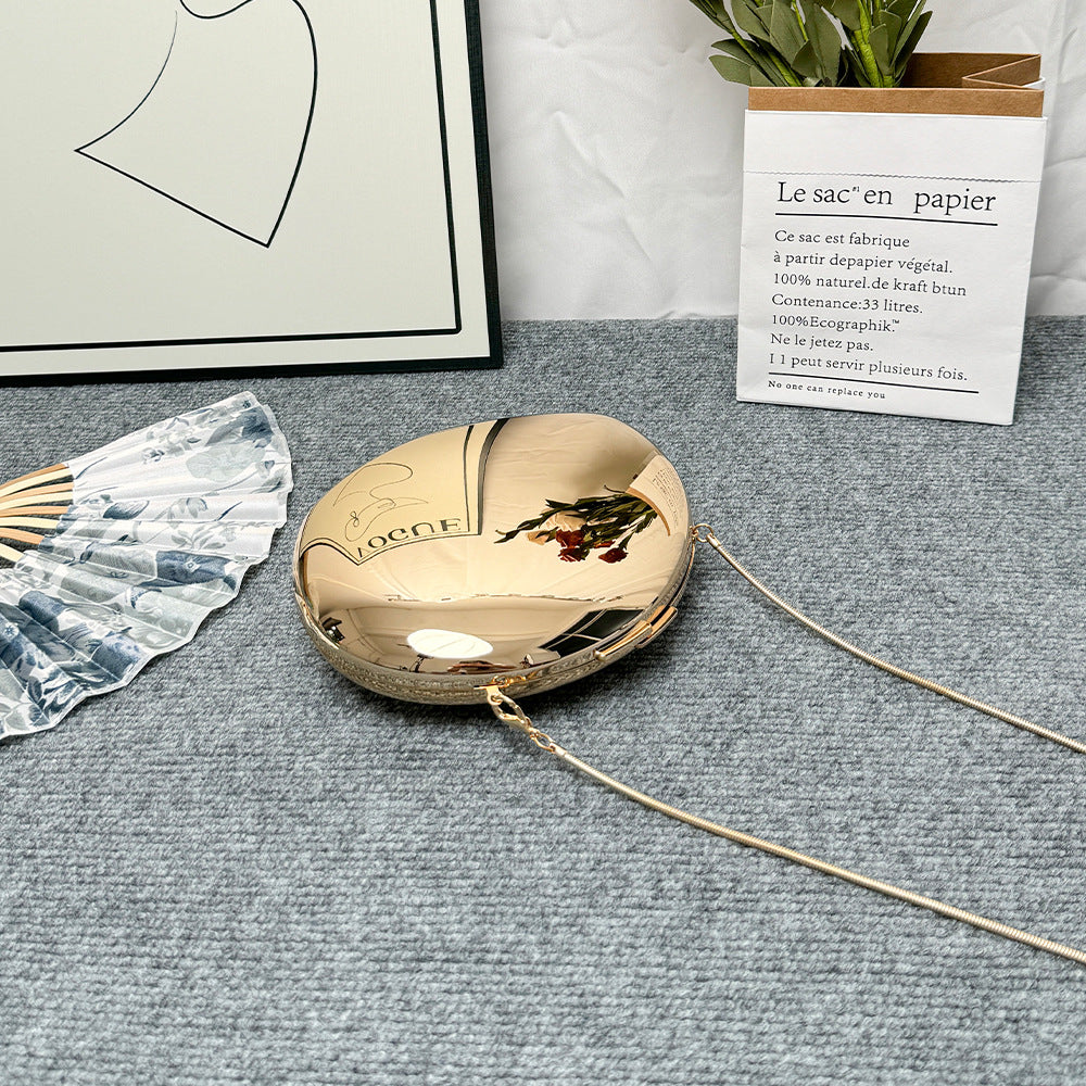 Niche Metal Shell Female Fashion Chain Evening Bags