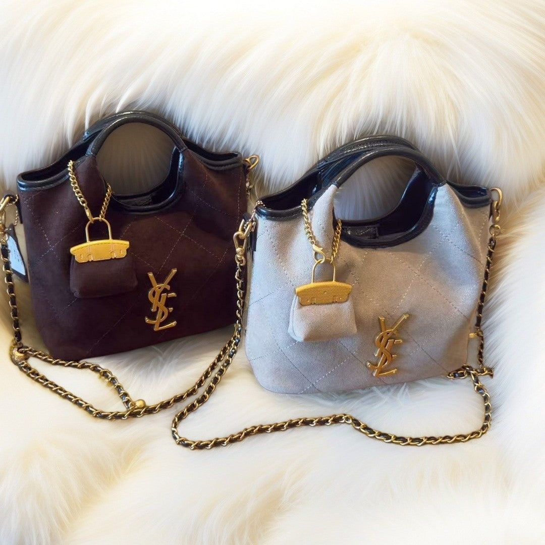 Deerskin Veet Diamond Plaid Classic Style Bags