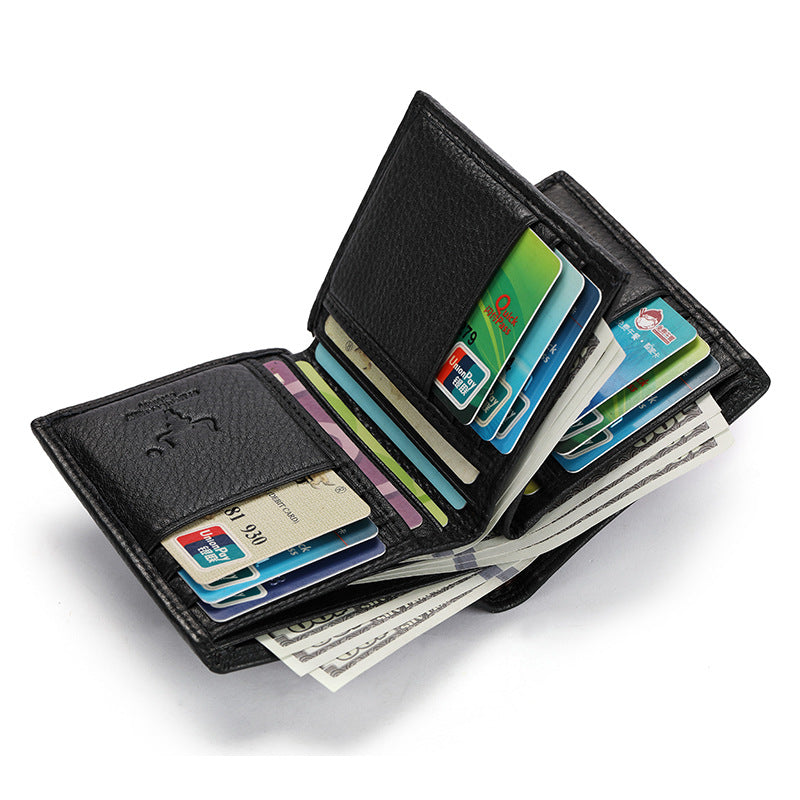 Craftsman Leather Multiple Slots Short Business Card Holder