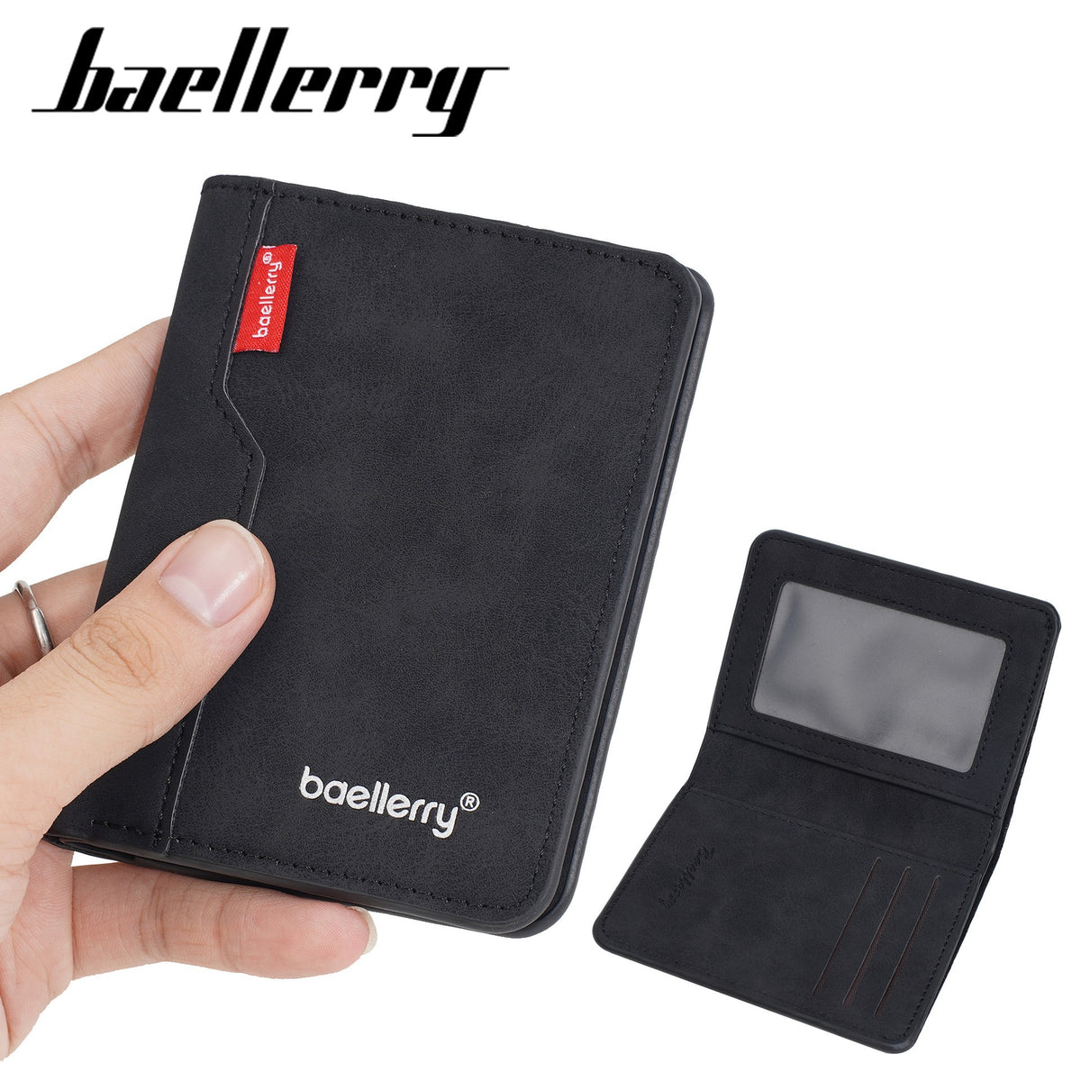 Men's High-grade Frosted Simple Vertical Certificate Card Holder