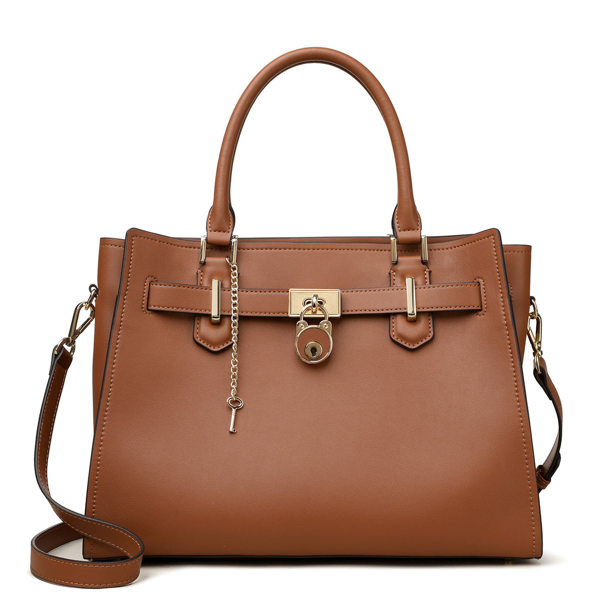 Trendy Charming Women's Elegant Big Leather Bags