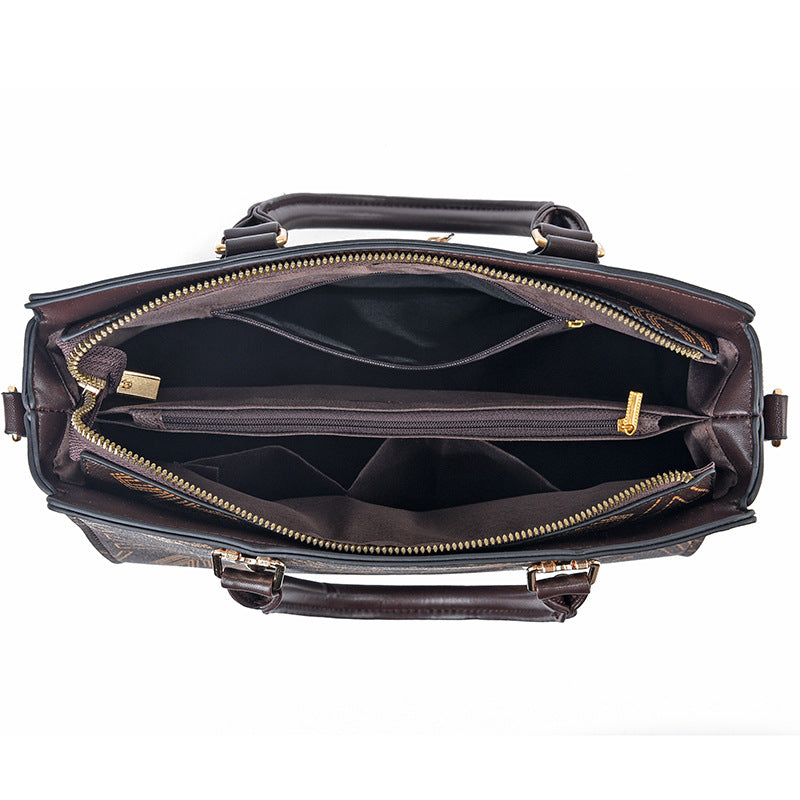 Women's Fashionable Printed Mother Portable Large Capacity Handbags