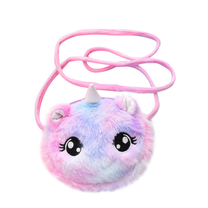 Comfortable Cartoon Cute Plush For Babies Women's Shoulder Bag